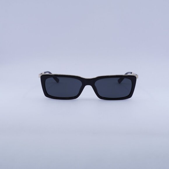 🕶️ New Saint Laurent SL766 001 Sunglasses - Black\Gold Frame, Black Lenses - Picture 2 of 10